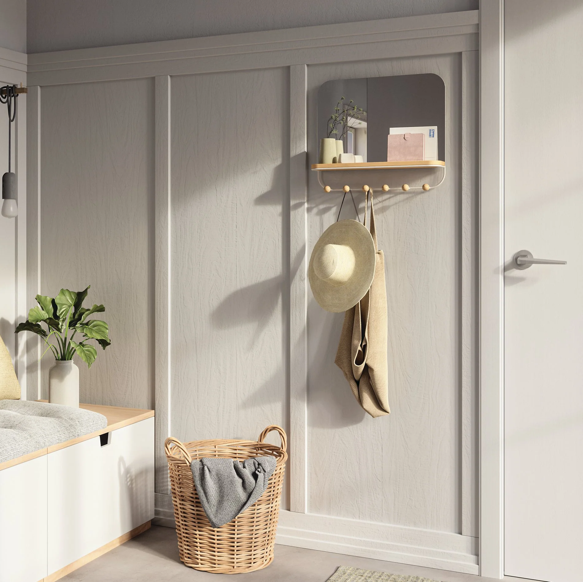 UMBRA Estique Mirror with Hooks - Image 5