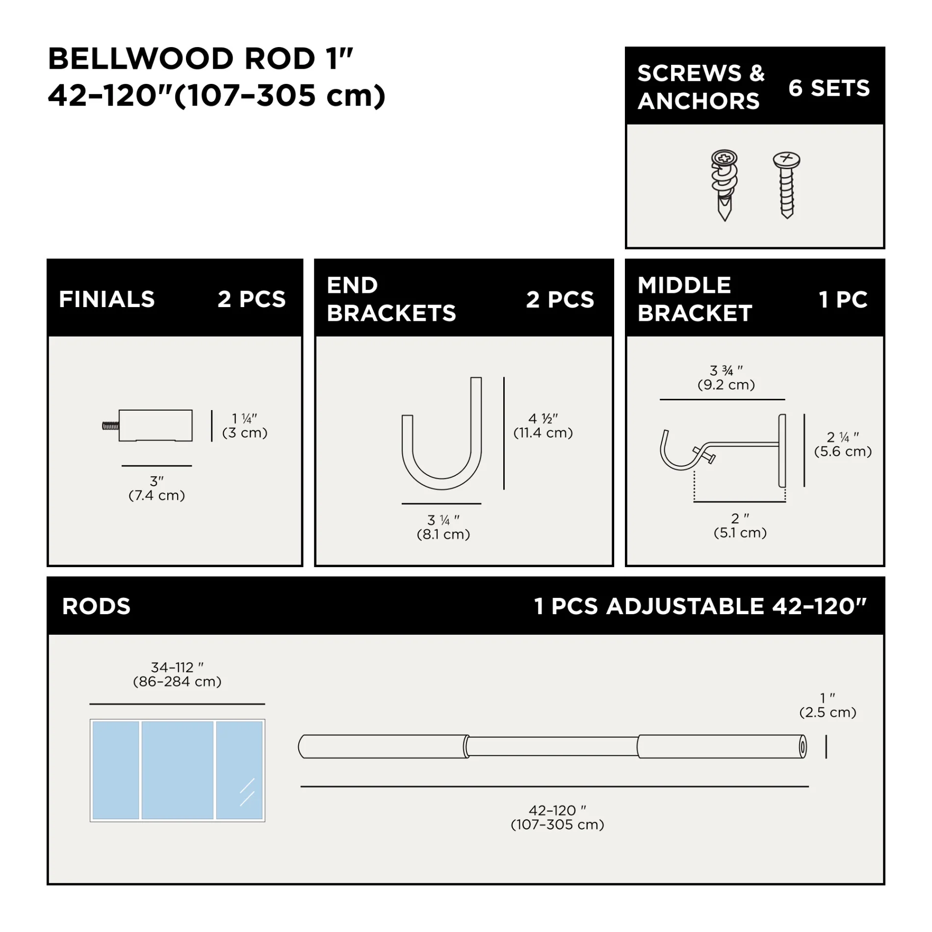 UMBRA Bellwood Curtain Rod — Bracket - Image 6