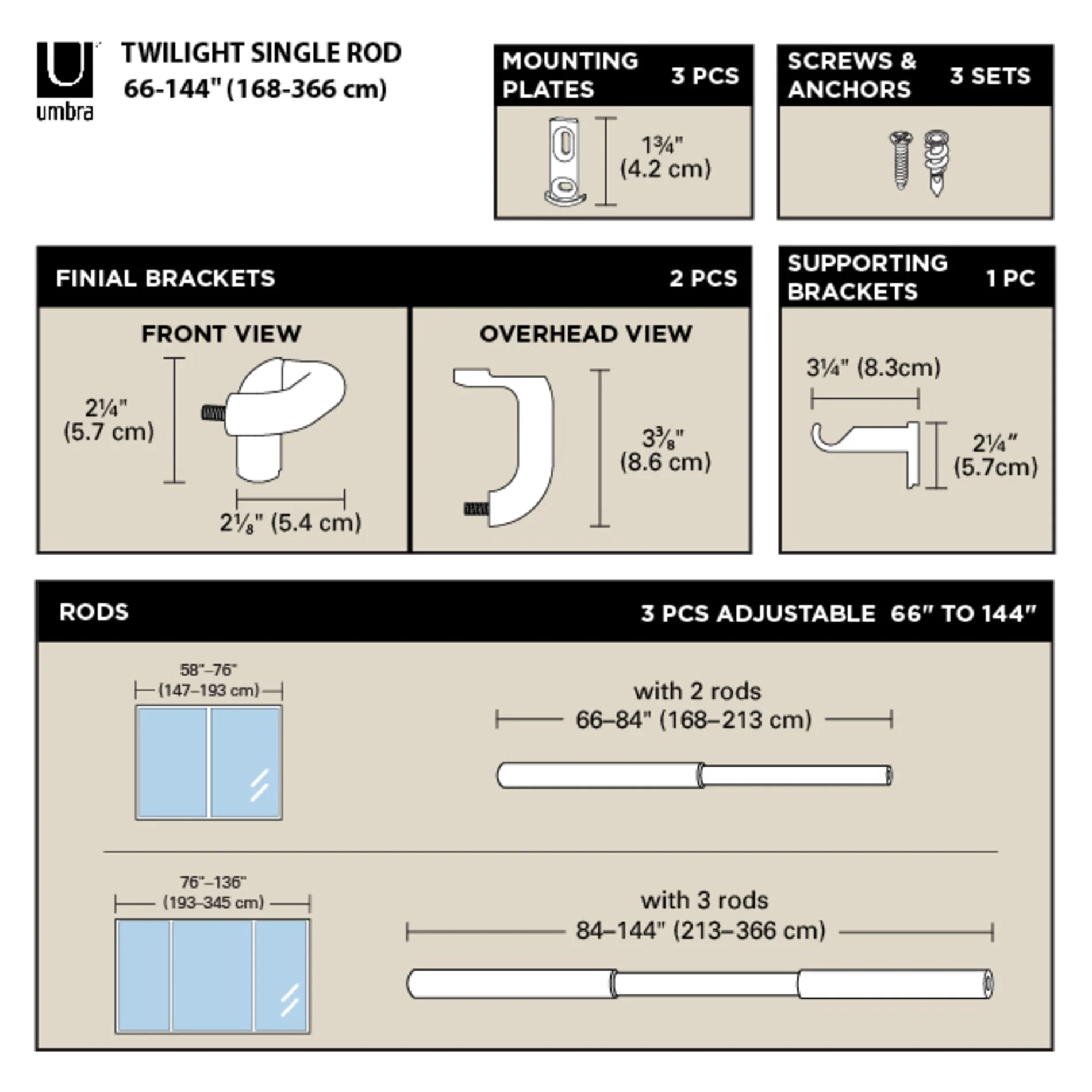 UMBRA Twilight Blackout Curtain Rod — Wrap - Image 8