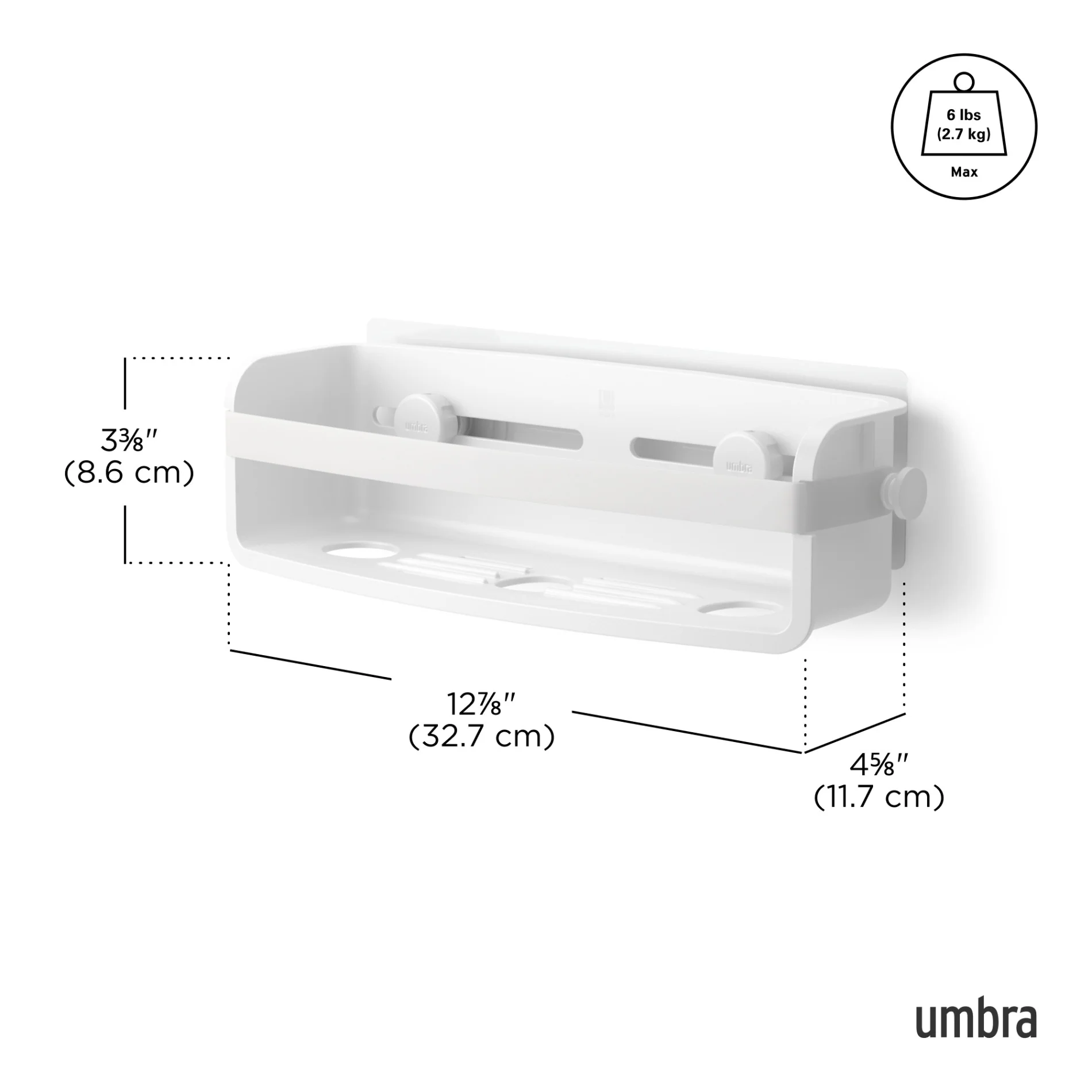 UMBRA Flex Adhesive Bin — Wash - Image 8