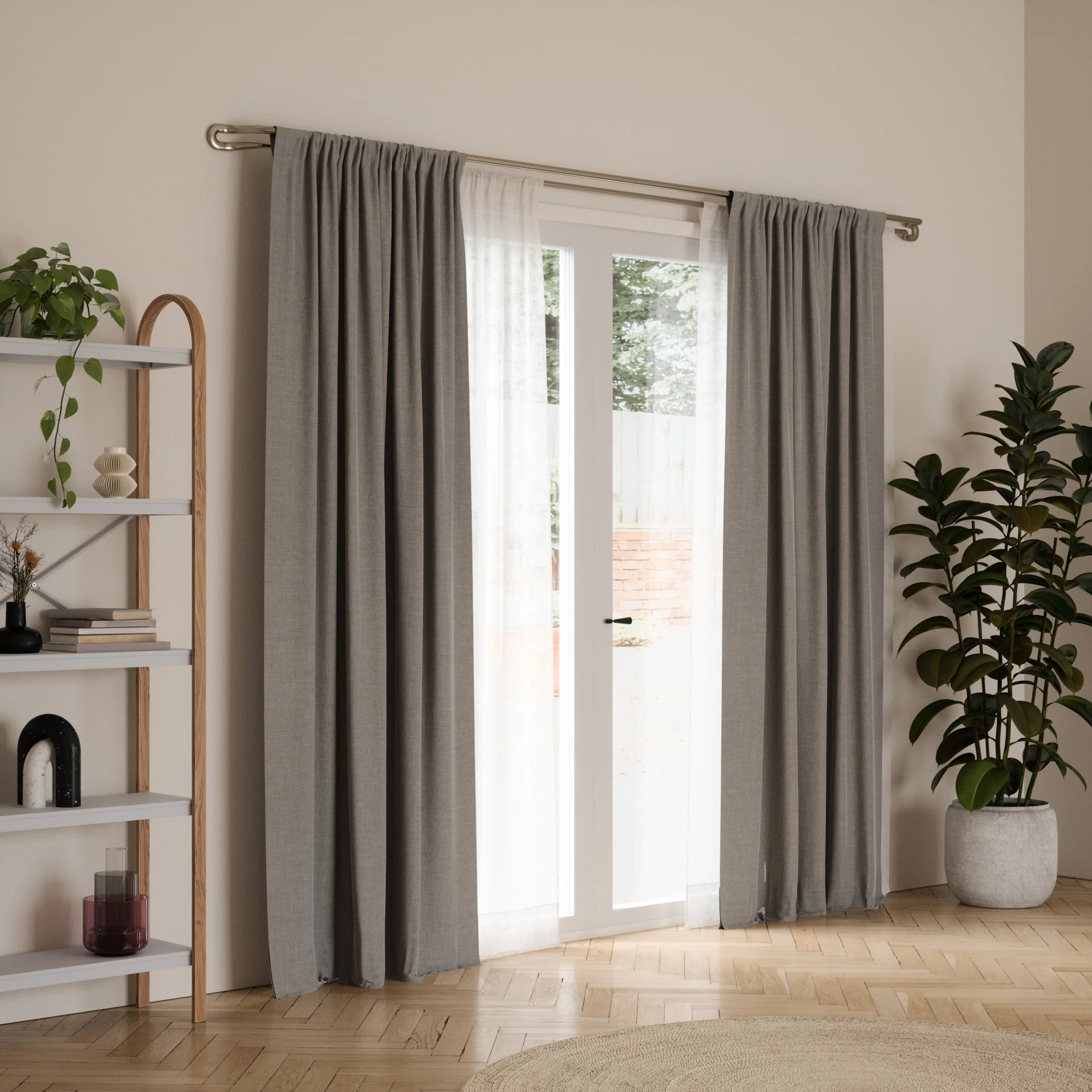 UMBRA Midnight Blackout Double Curtain Rod — Wrap - Image 10