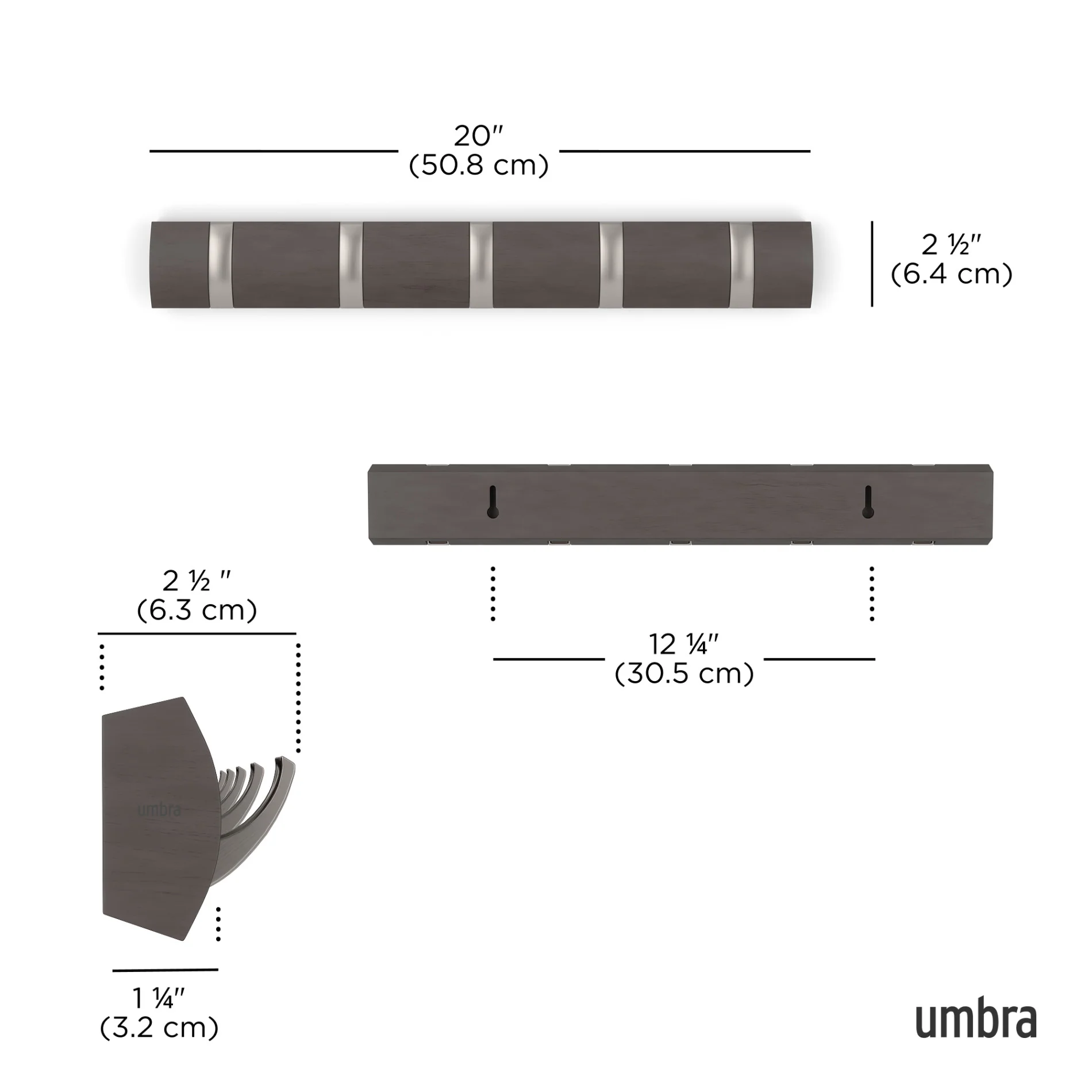 UMBRA Flip 5 Wall Hook — Rack - Image 26