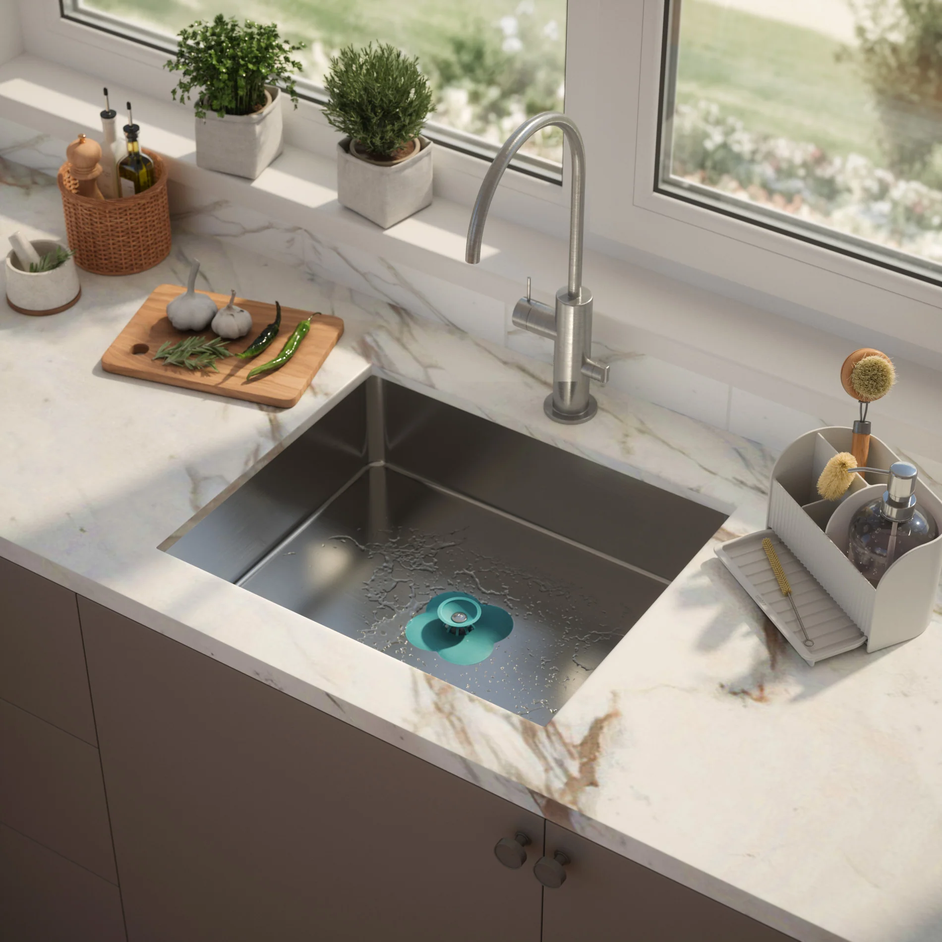 UMBRA Bloom Drain Stop — Set - Image 2