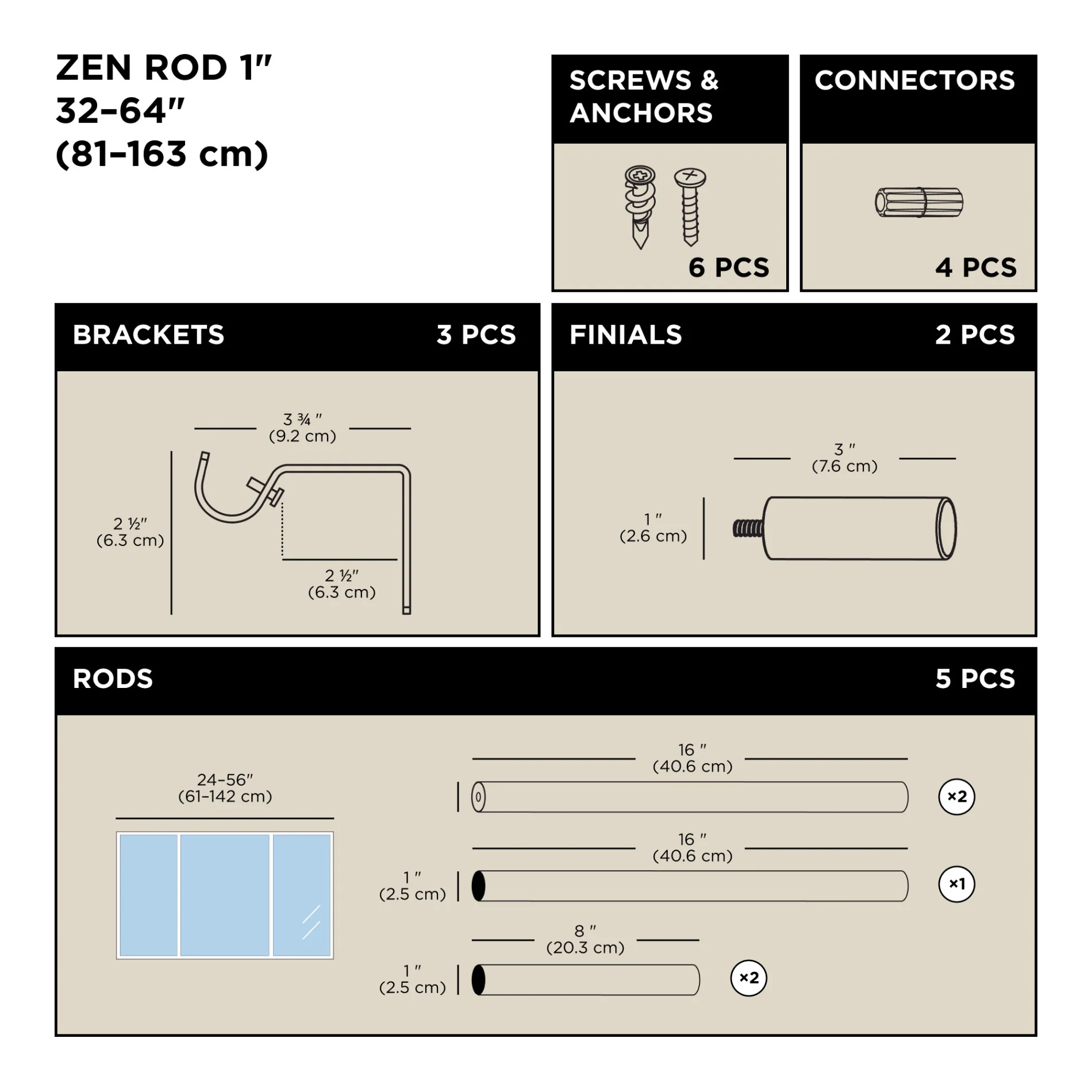 UMBRA Zen Curtain Rod — Bracket - Image 8