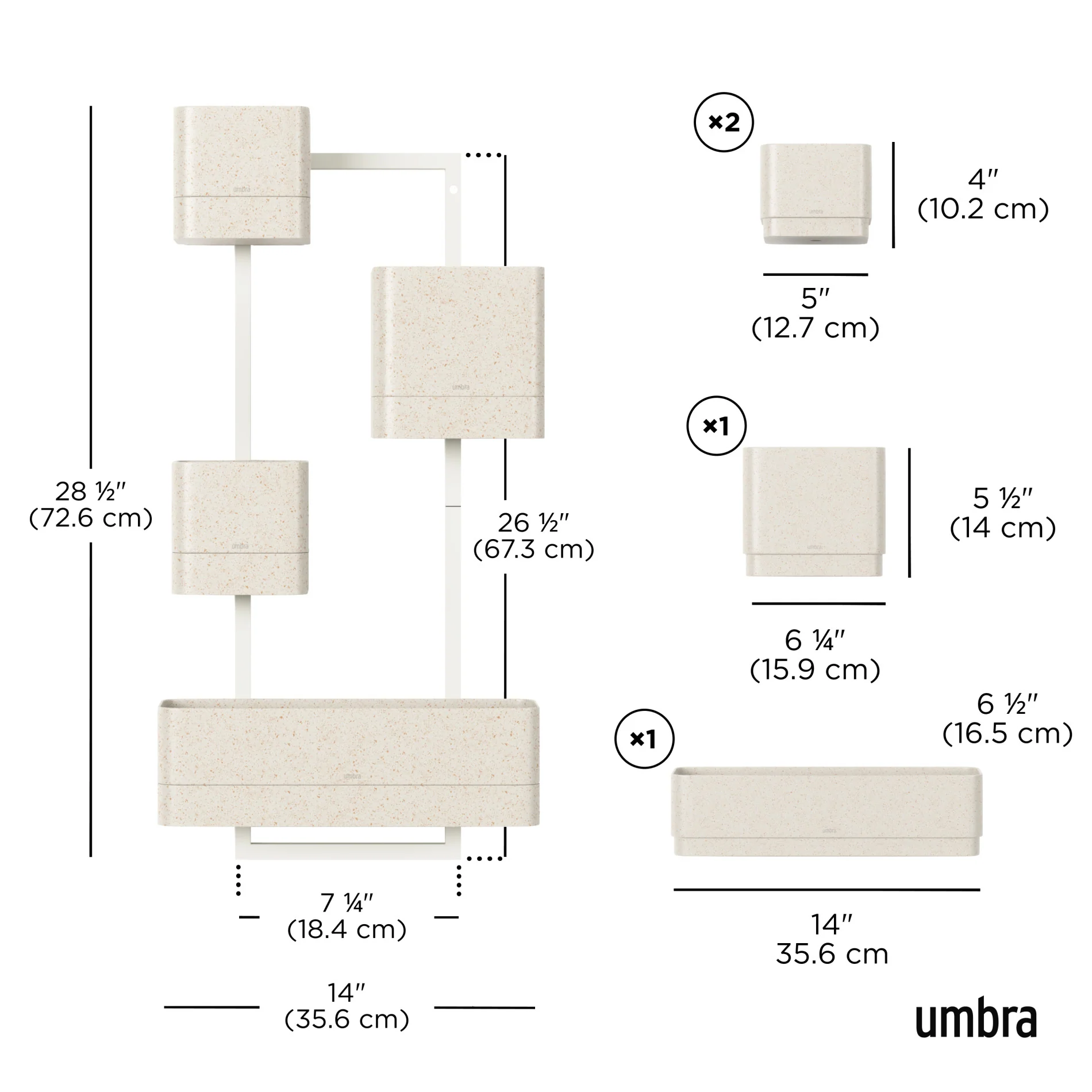 UMBRA Cubiko Wall Planter — Can - Image 11