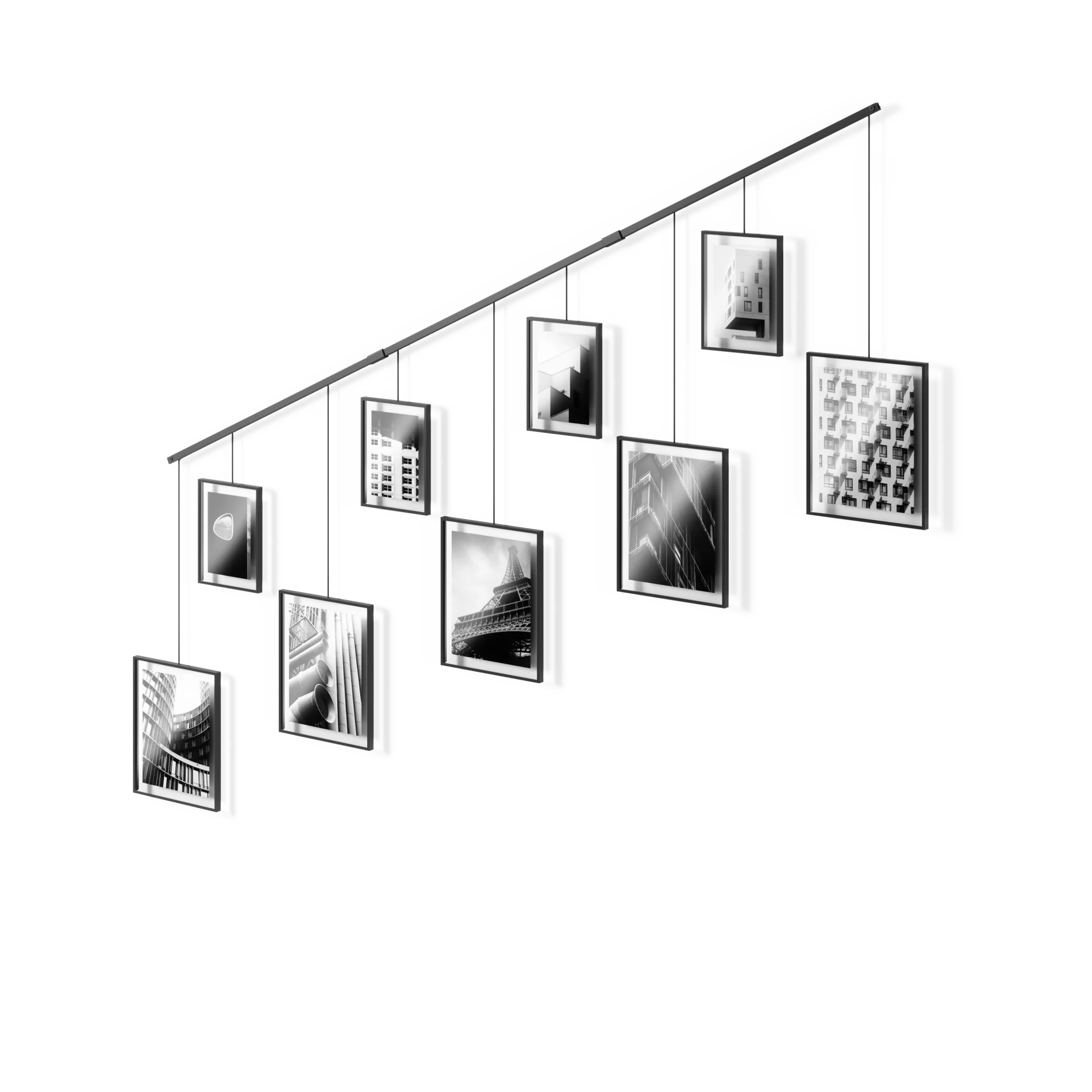 UMBRA Exhibit Wall Picture Frames, Set of 9