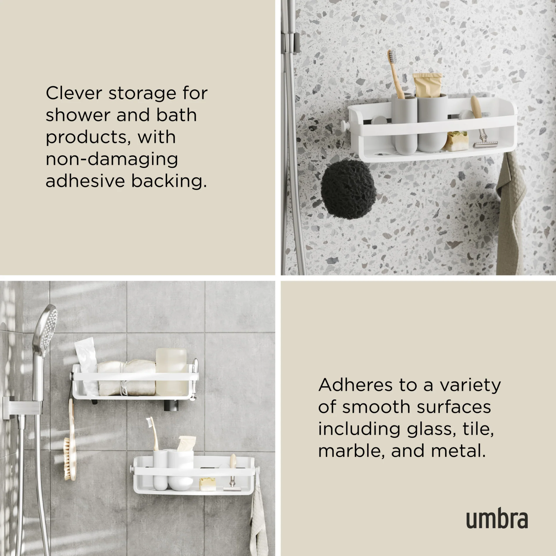 UMBRA Flex Adhesive Bin — Wash - Image 5