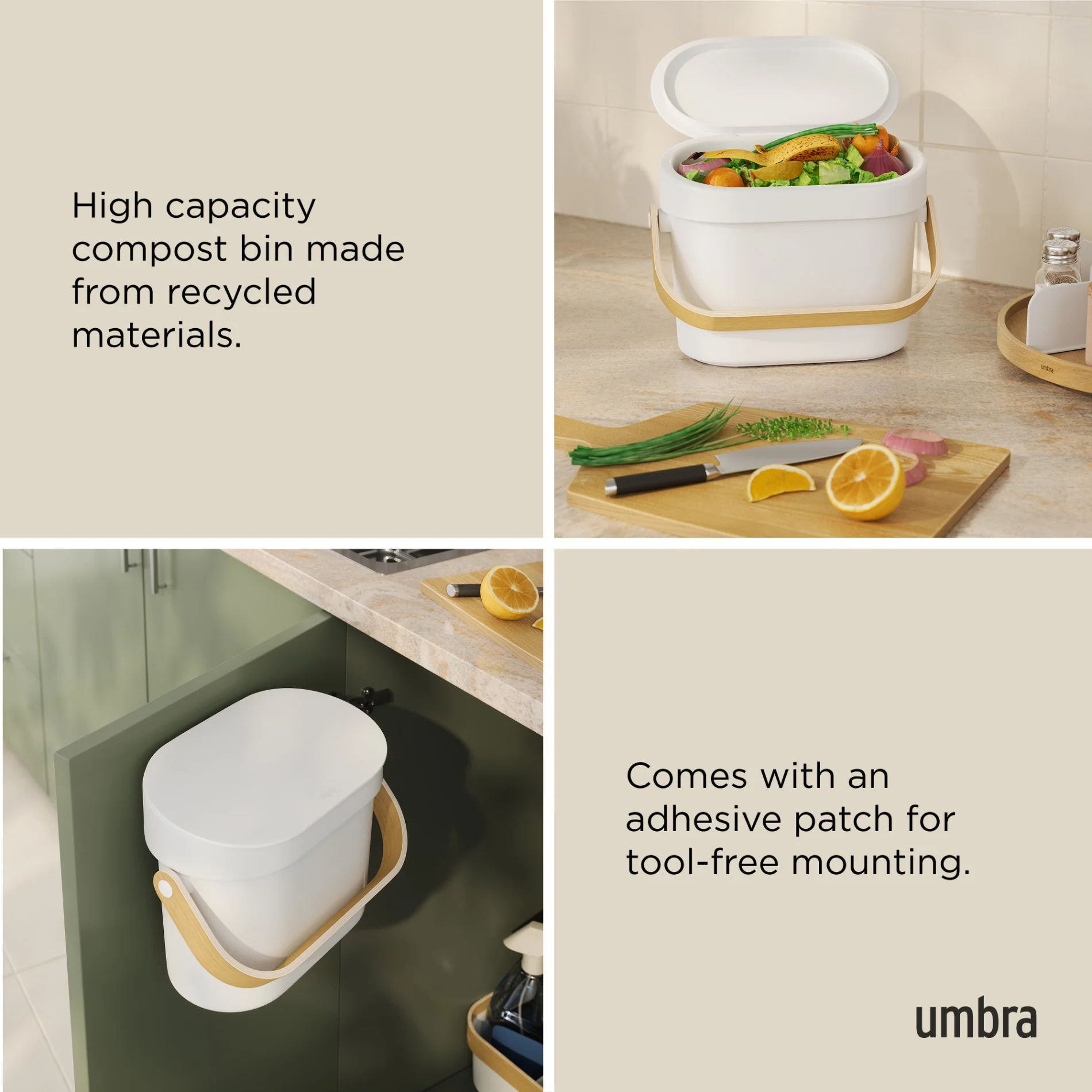 UMBRA Bellwood Compost Bin — Bag - Image 6