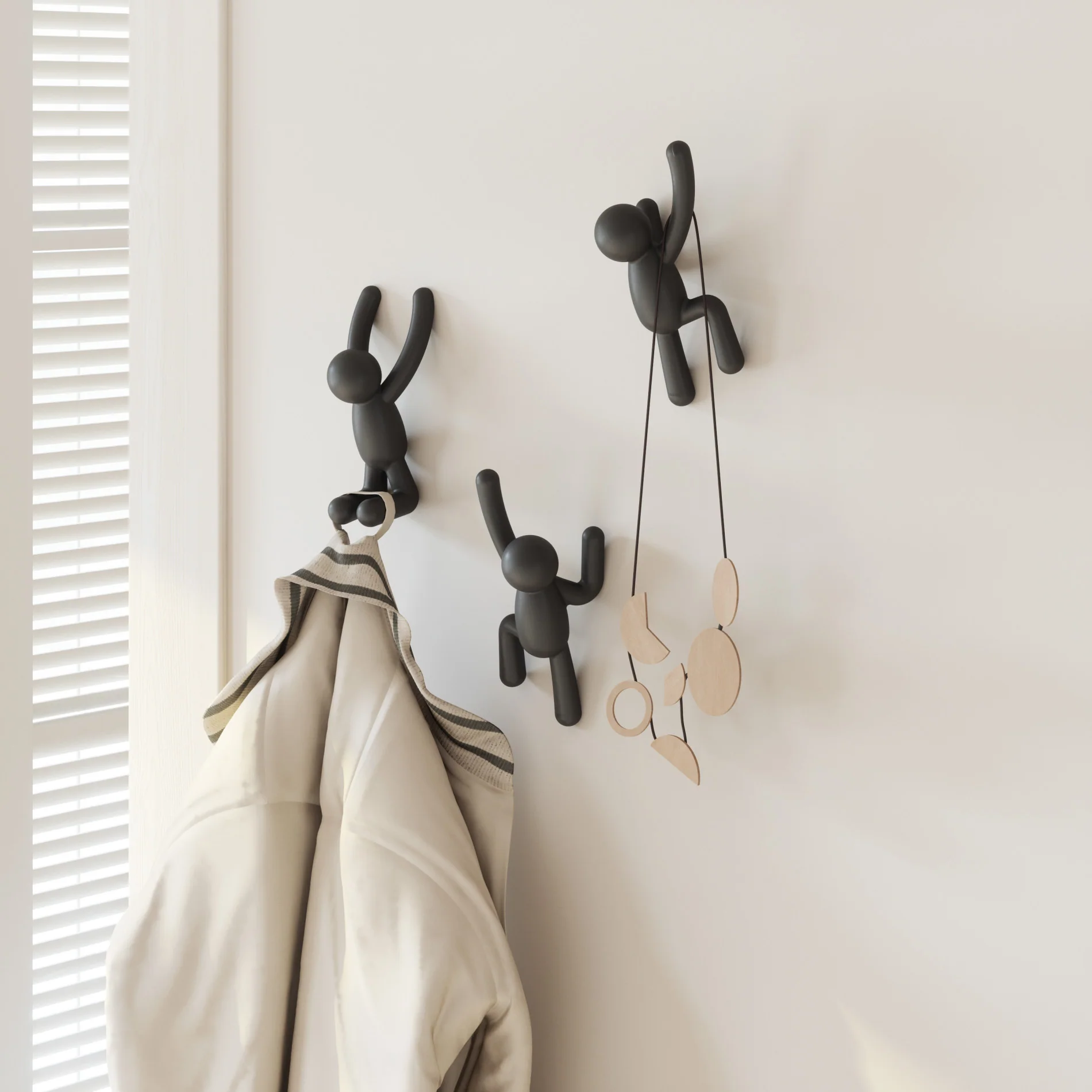 UMBRA Buddy Wall Hooks, Set of 3 - Image 2