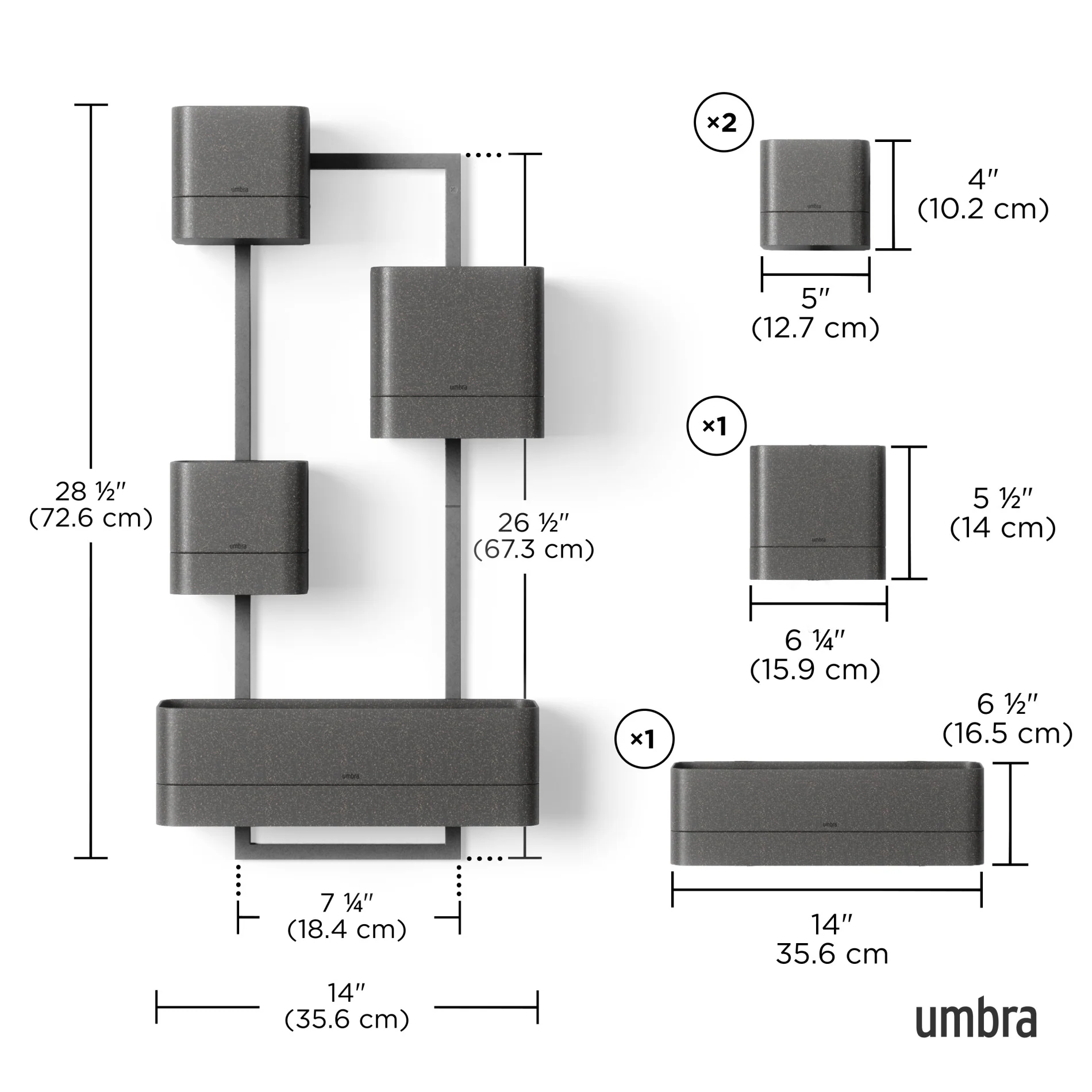 UMBRA Cubiko Wall Planter — Can - Image 6