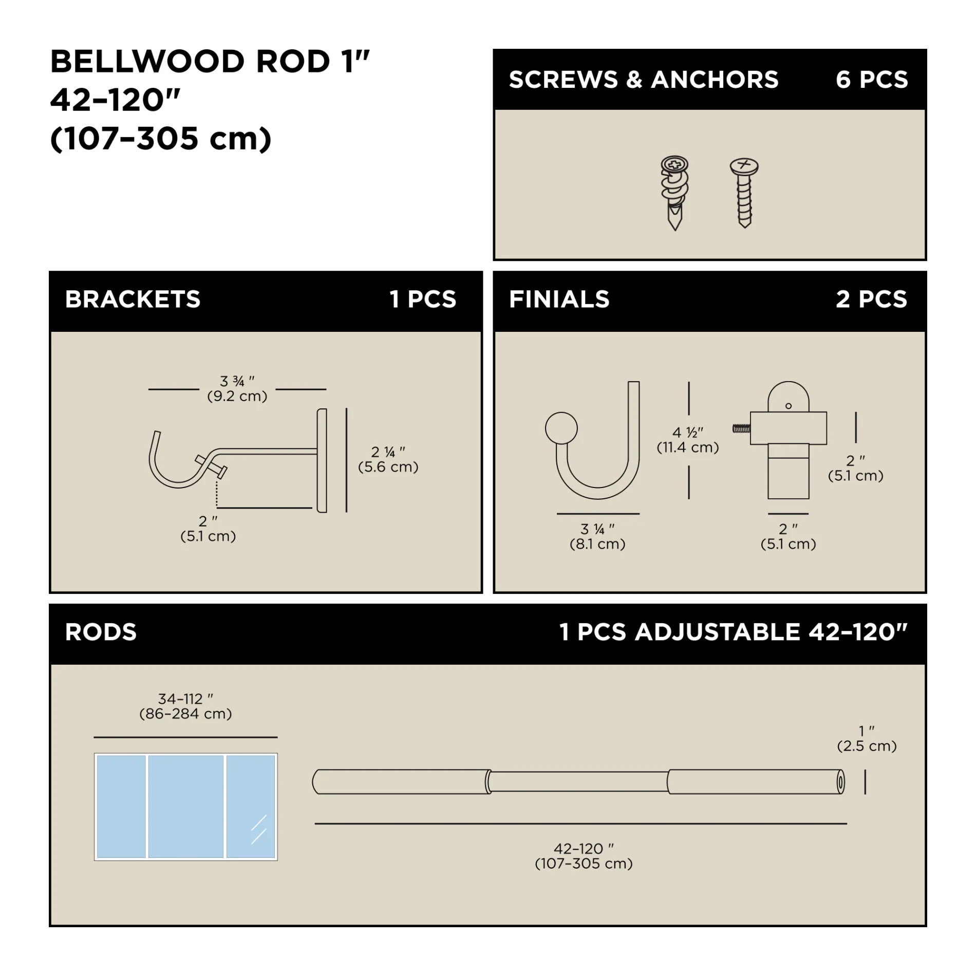 UMBRA Bellwood Curtain Rod — Bracket - Image 11