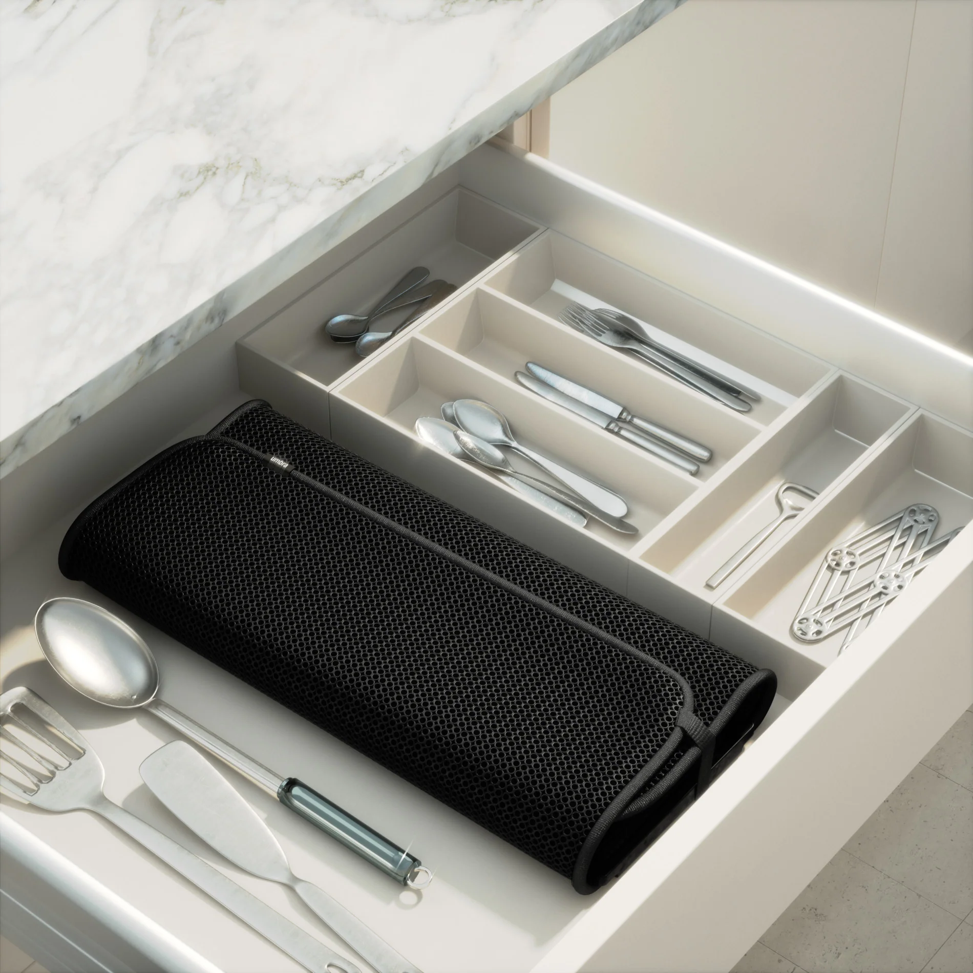 UMBRA UDry Dish Drying Rack with Mat - Image 21