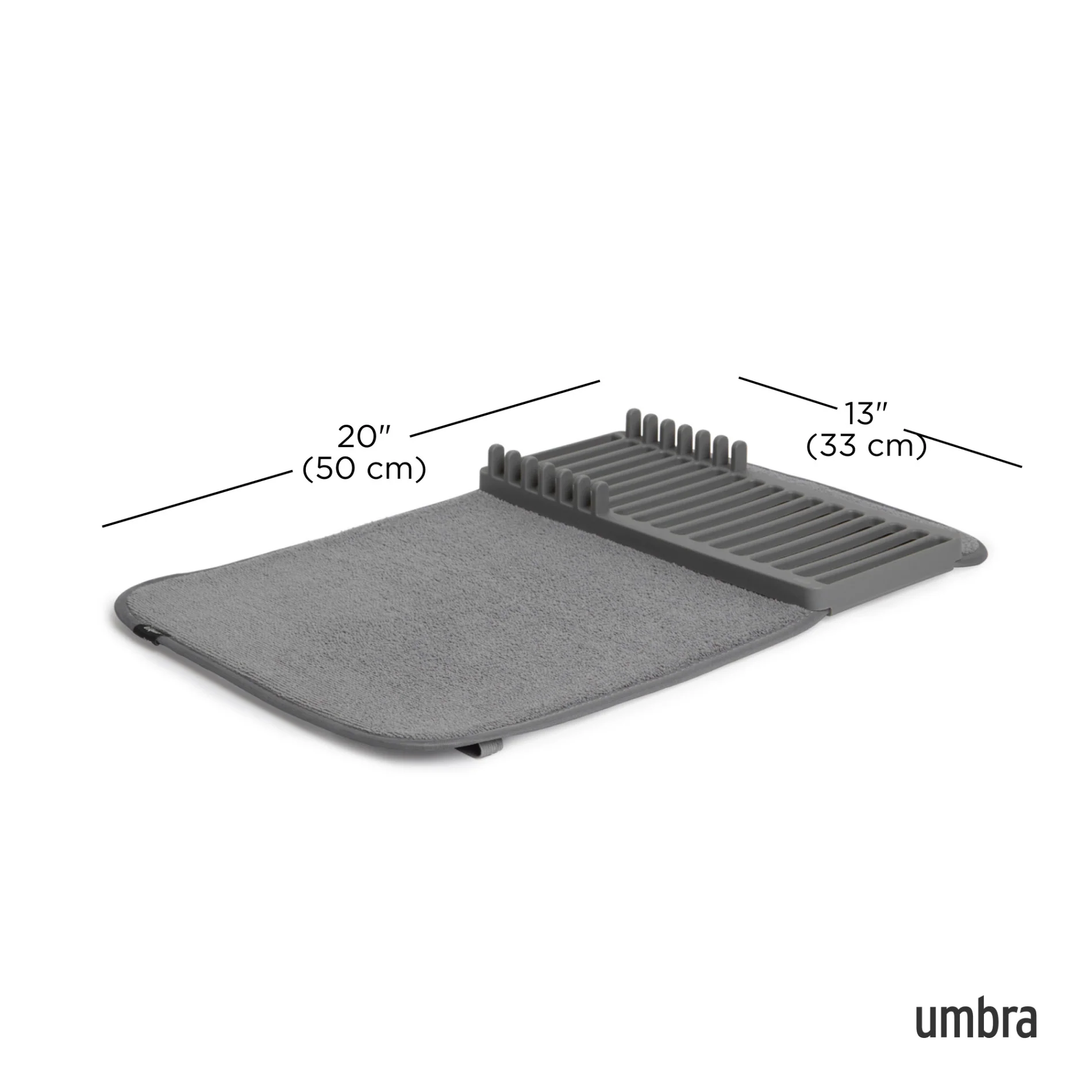 UMBRA UDry Mini Dish Drying Rack with Mat - Image 6
