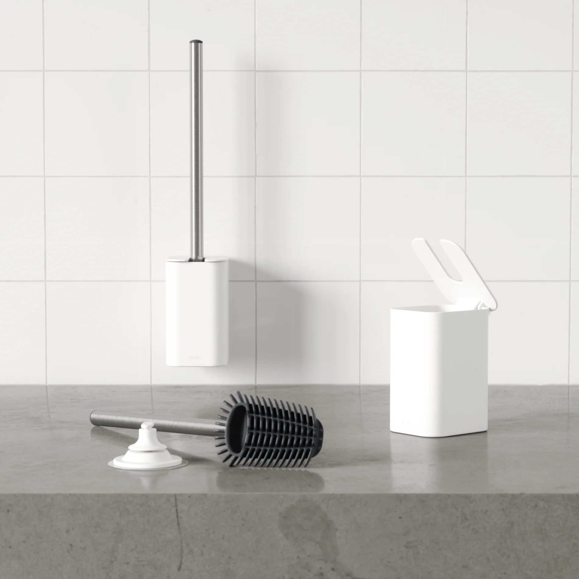 UMBRA Flex Adhesive Toilet Brush - Image 4