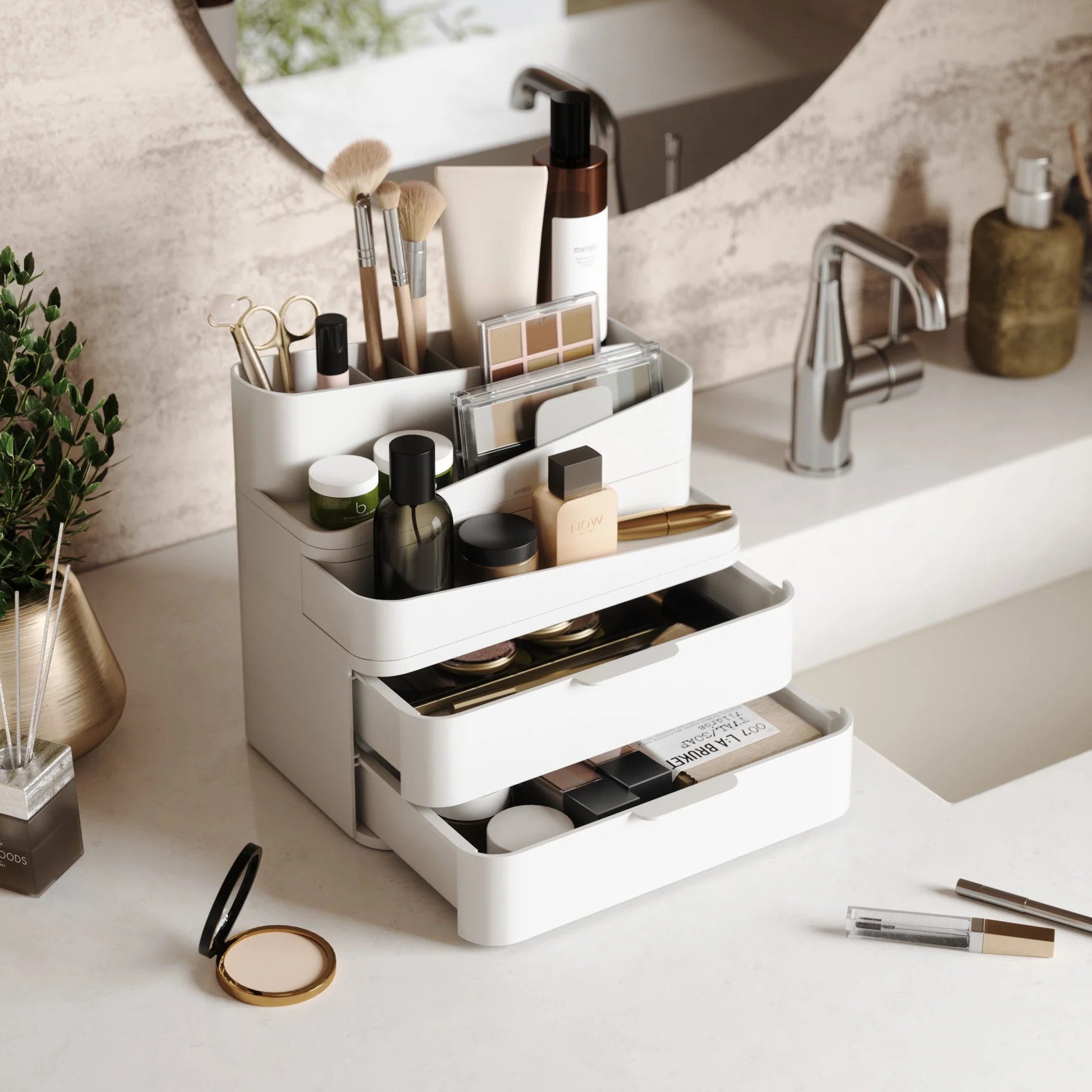 UMBRA Glam Cosmetic Organizer Large — Can - Image 3