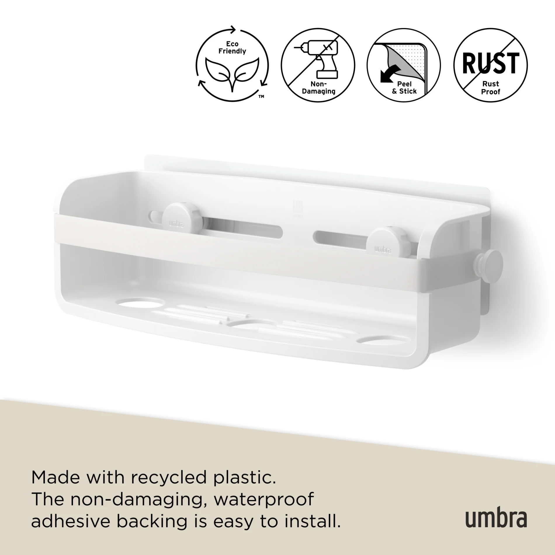 UMBRA Flex Adhesive Bin — Wash - Image 7