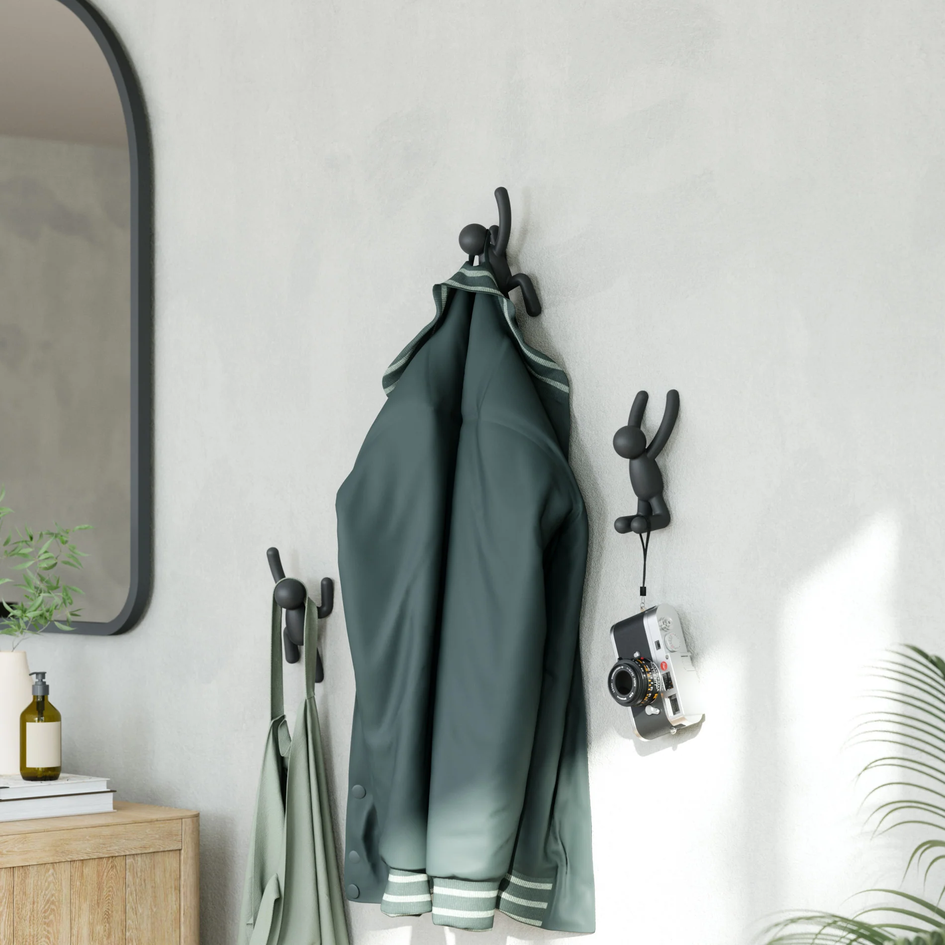 UMBRA Buddy Wall Hooks, Set of 3 - Image 3