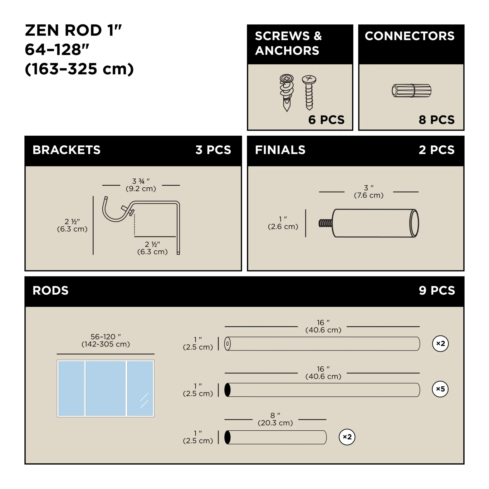 UMBRA Zen Curtain Rod — Bracket - Image 14