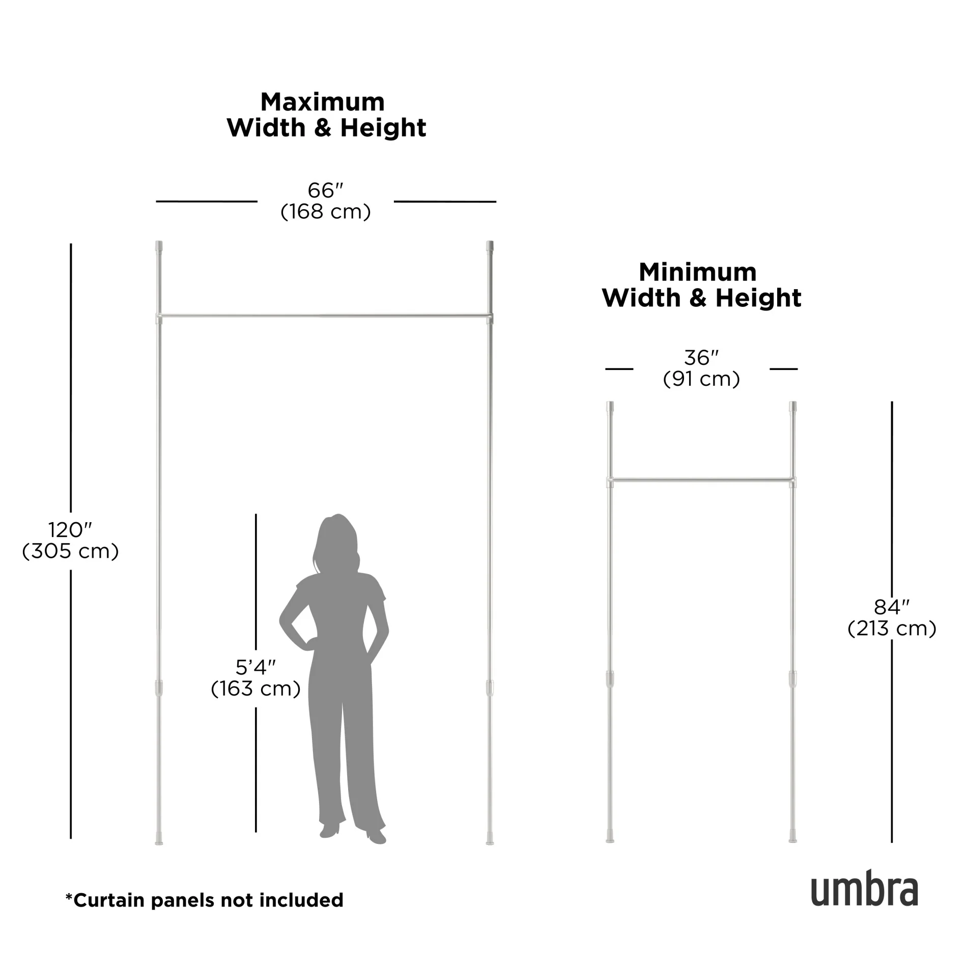 UMBRA Anywhere Curtain Rod & Room Divider — Wrap - Image 9