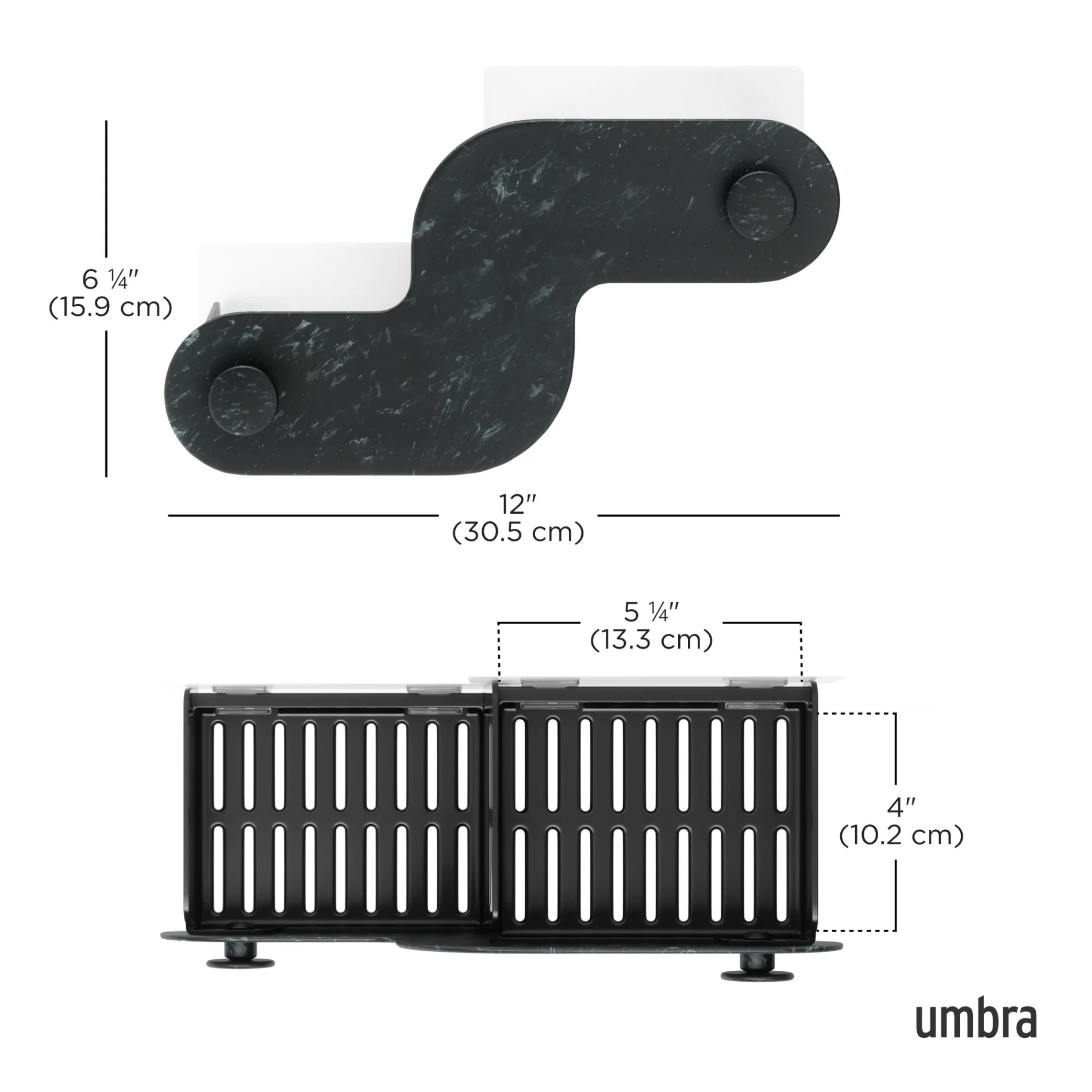 UMBRA Nami Adhesive Shower Bins — Glass - Image 18