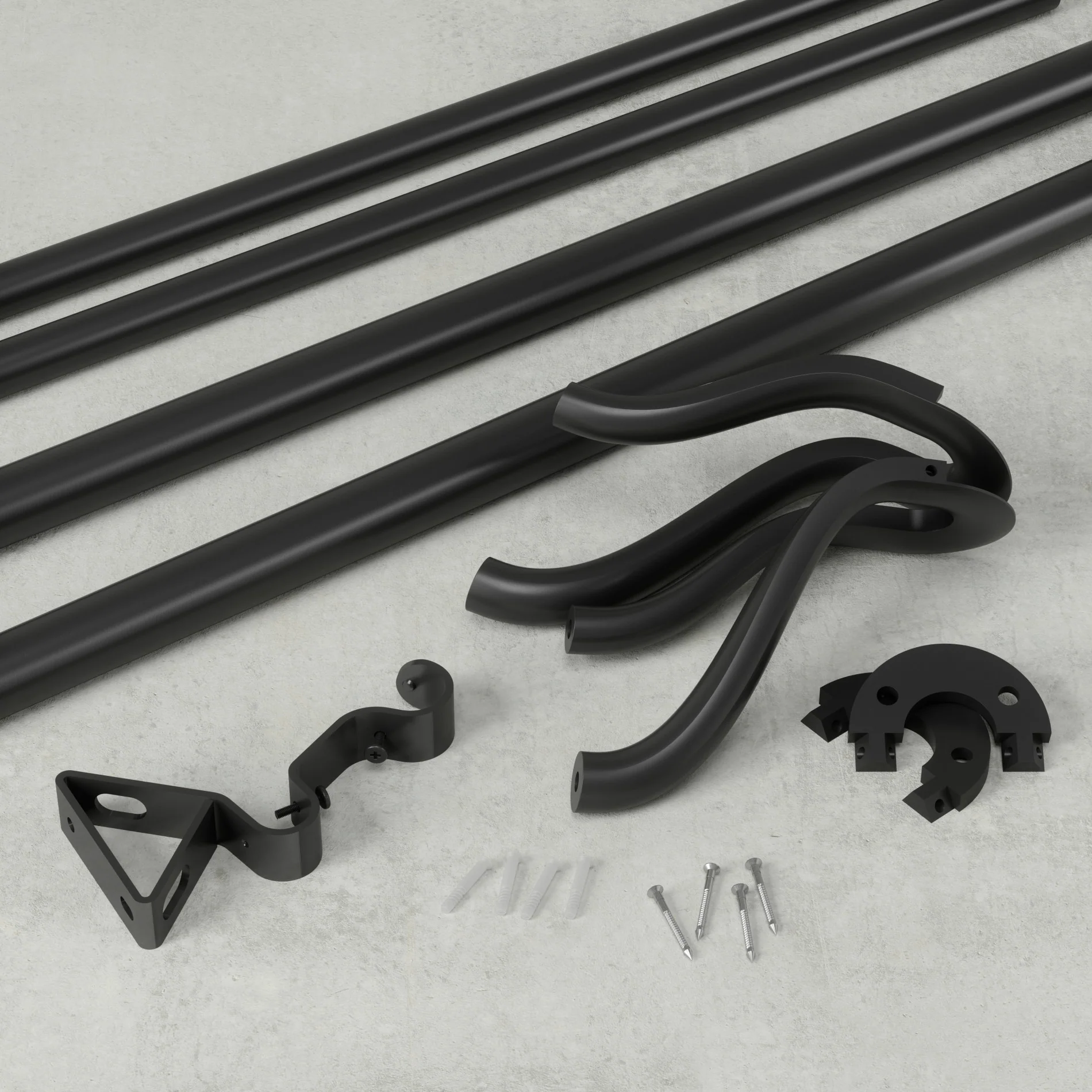 UMBRA Midnight Blackout Double Curtain Rod — Wrap - Image 4