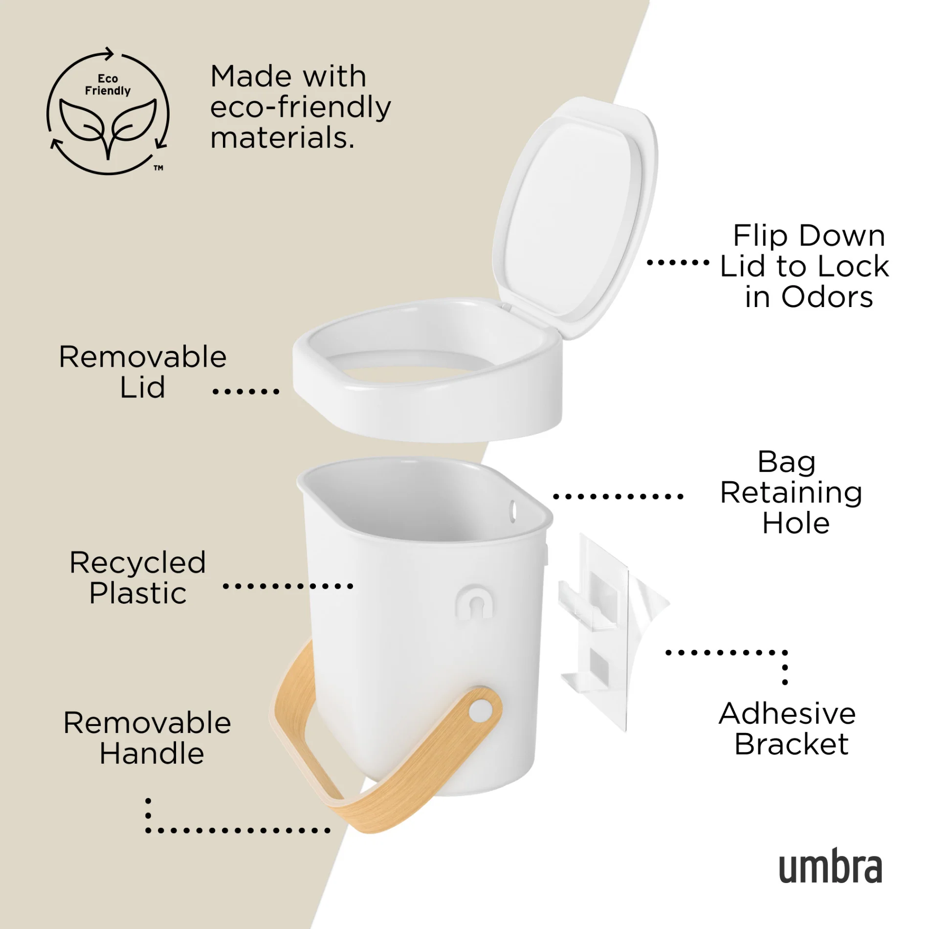 UMBRA Bellwood Compost Bin — Bag - Image 8