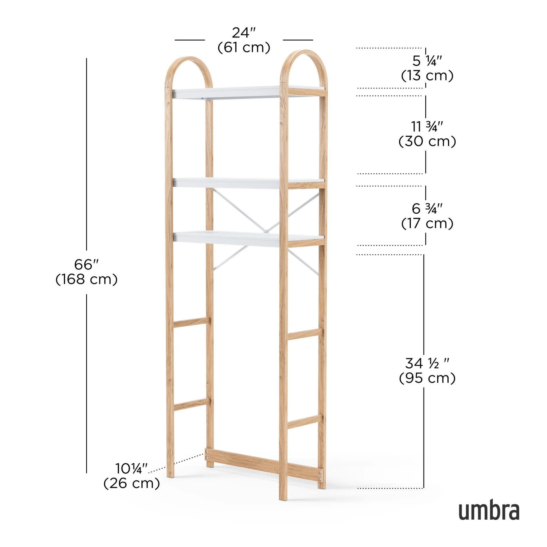 UMBRA Bellwood Over the Toilet Shelf - Image 11