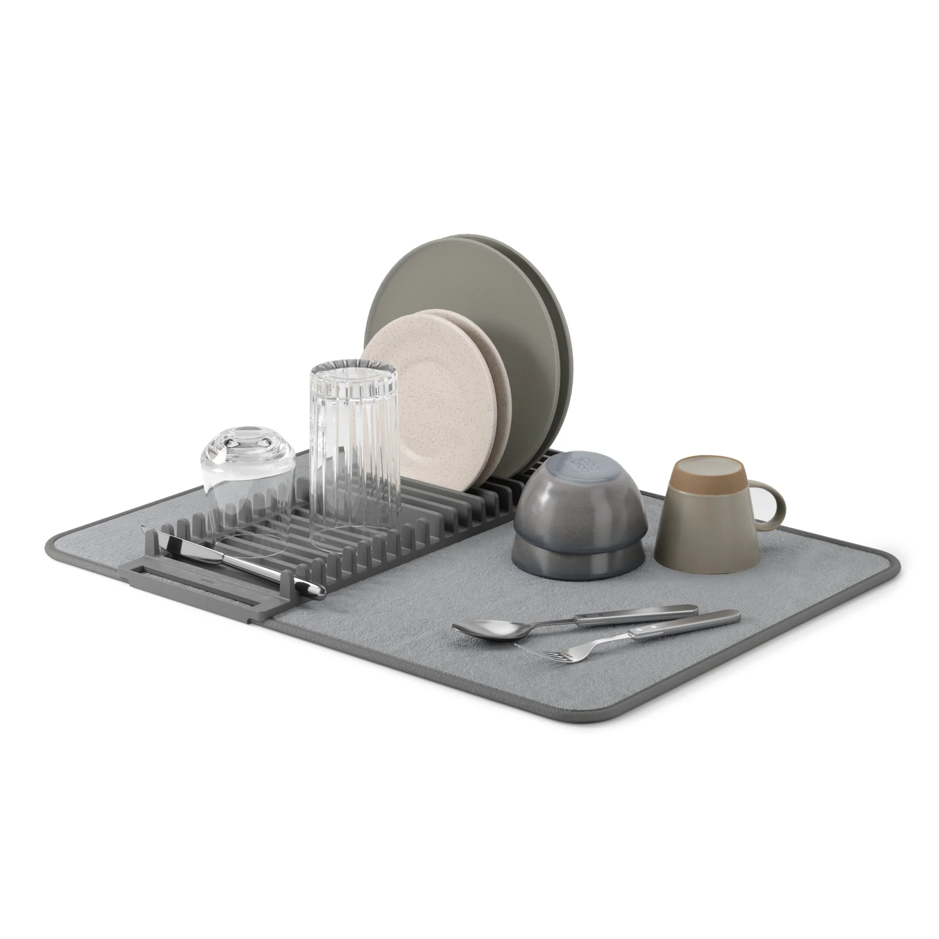 UMBRA UDry Dish Drying Rack with Mat