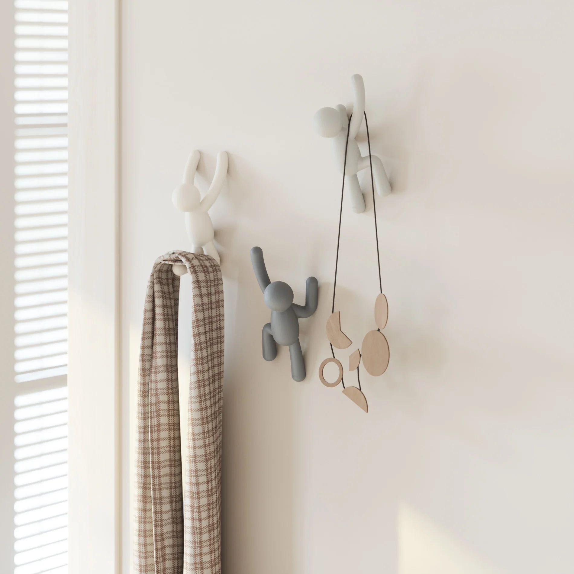 UMBRA Buddy Wall Hooks, Set of 3 - Image 14