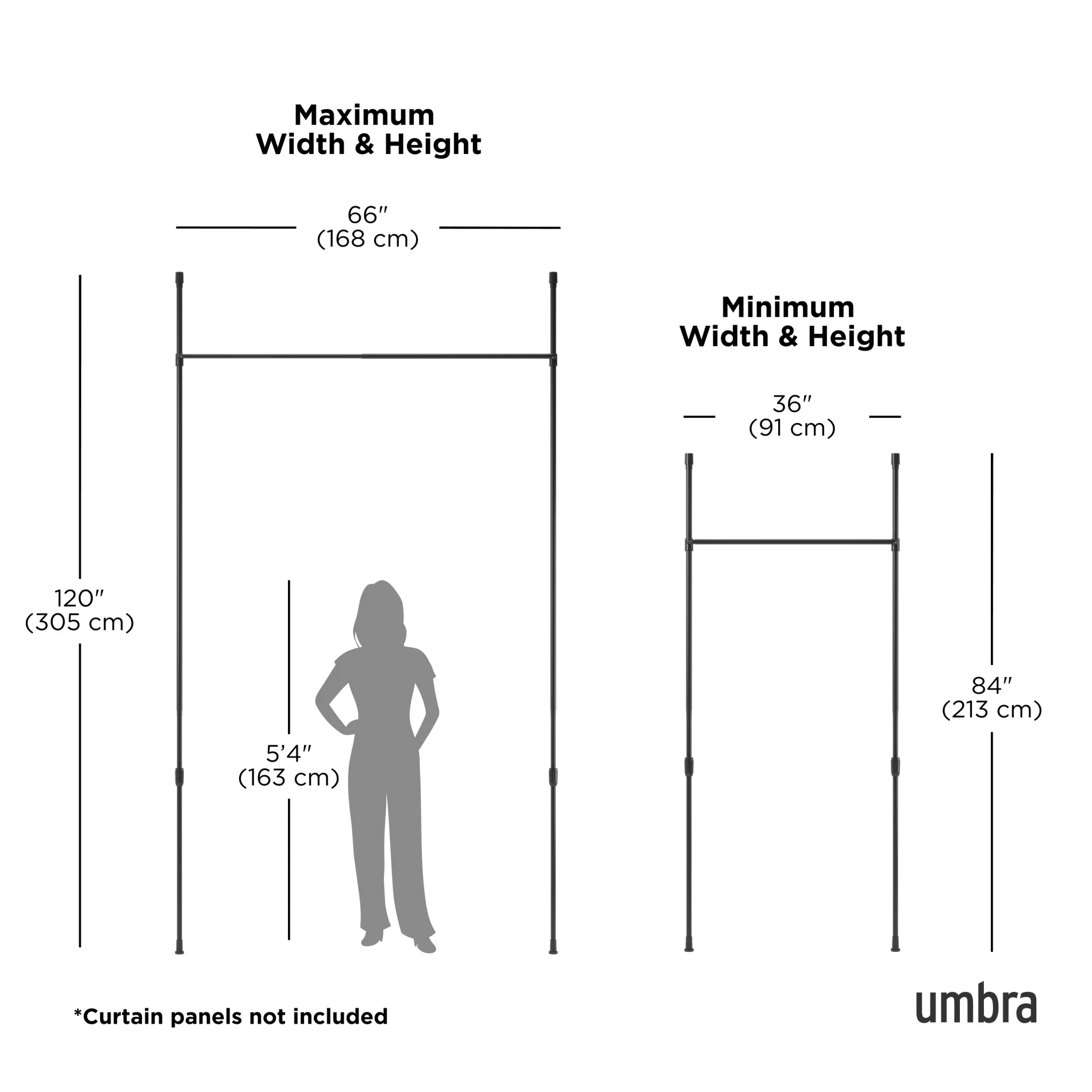 UMBRA Anywhere Curtain Rod & Room Divider — Wrap - Image 4