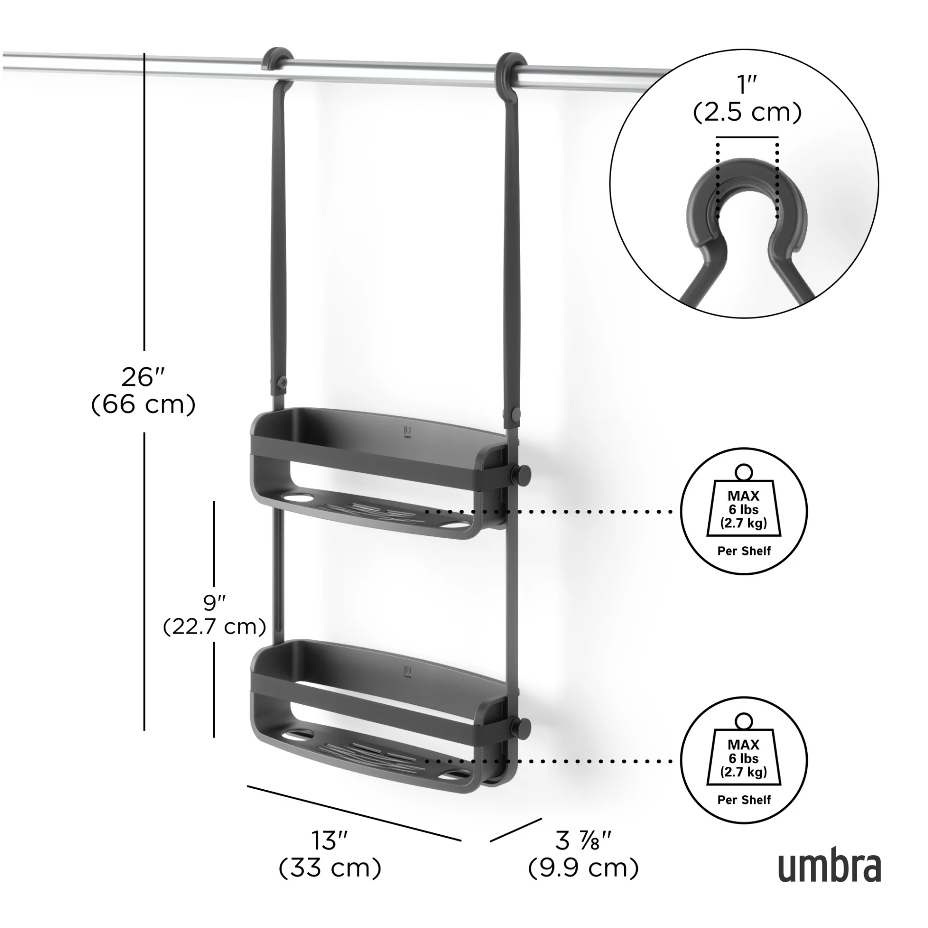 UMBRA Flex Shower Caddy — Bottle - Image 11