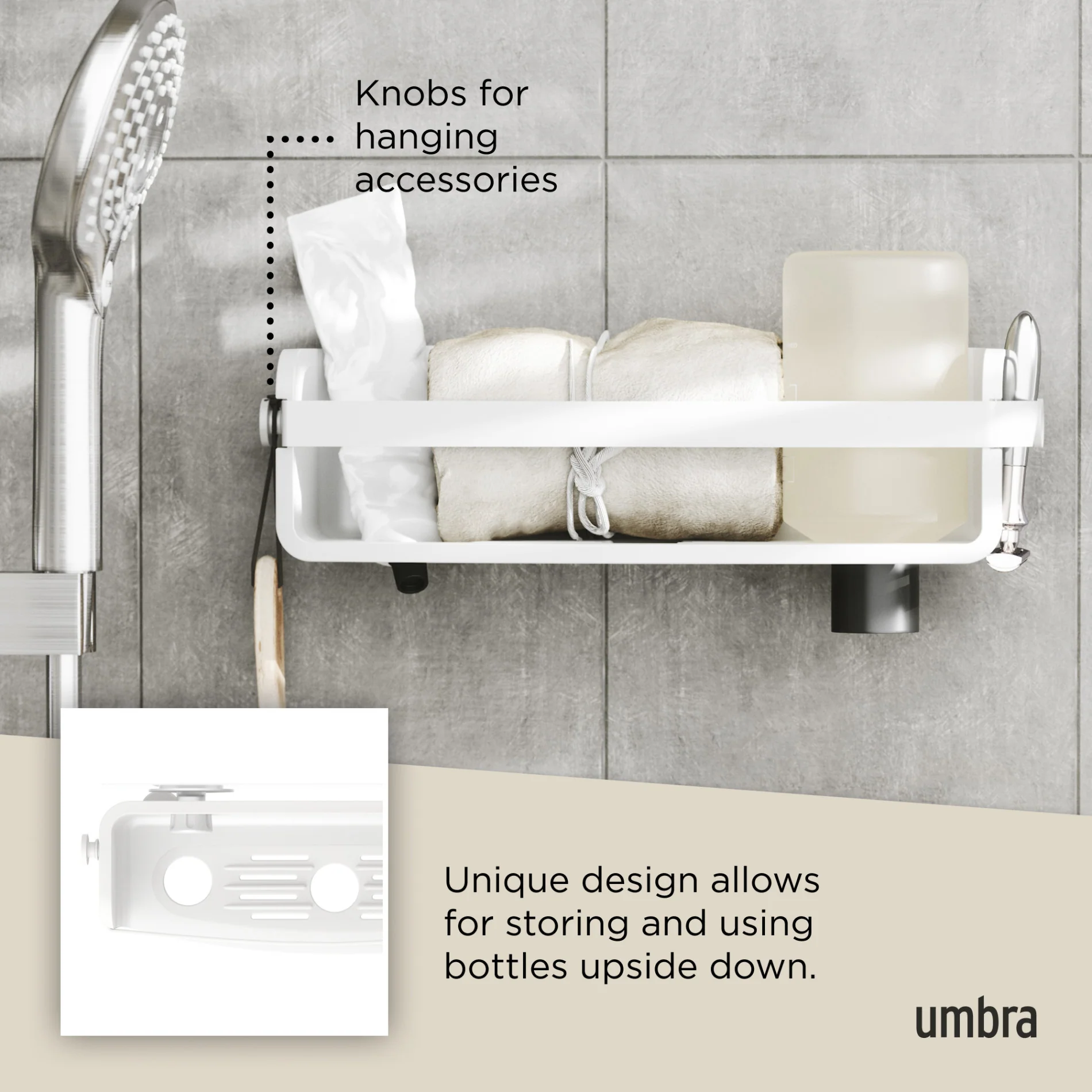 UMBRA Flex Adhesive Bin — Wash - Image 6