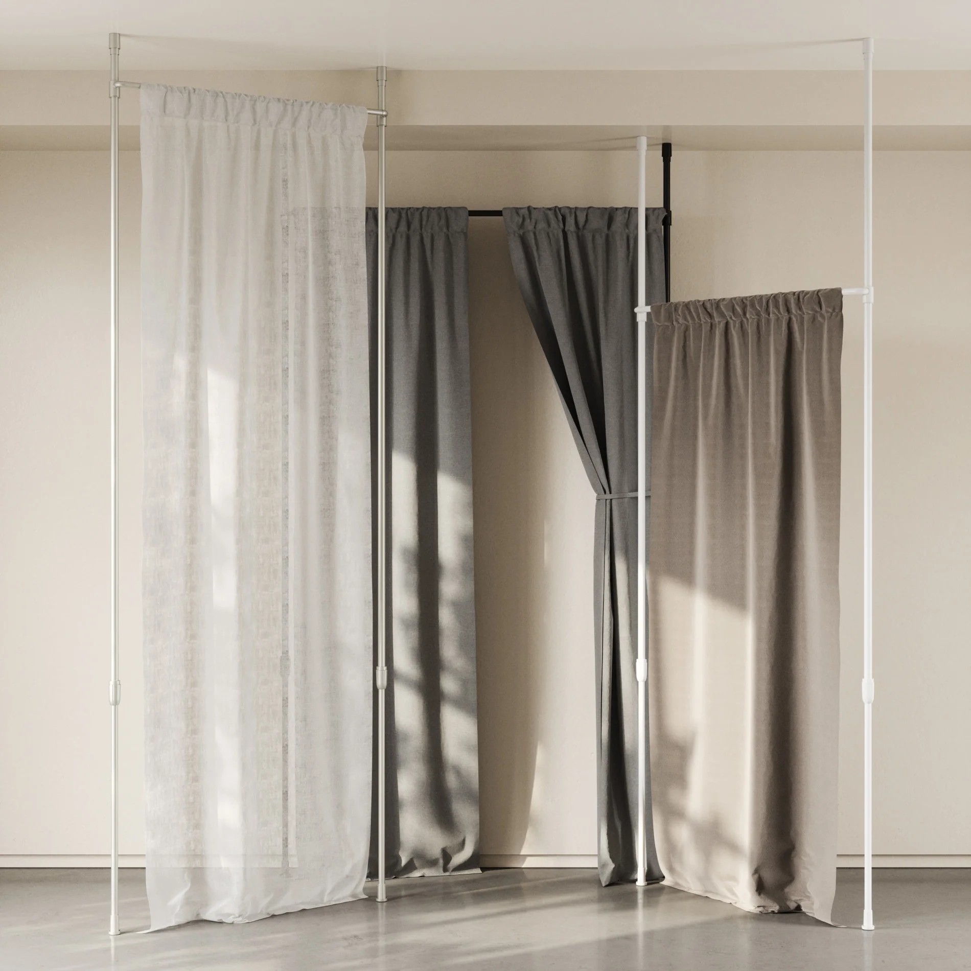 UMBRA Anywhere Curtain Rod & Room Divider — Wrap - Image 3